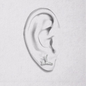 Da Antler Earring – White Gold