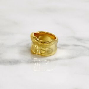 Da Bone Ring (Middle Finger) – Yellow Gold