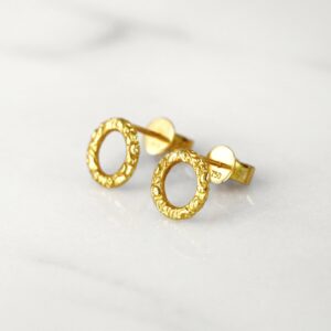Da Carved Earring – Yellow Gold