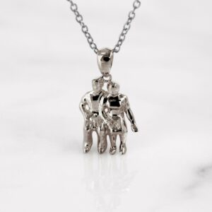 Da Watching Couple Pendant – 925 Sterling Silver