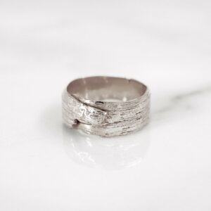 Da Tree Bark Ring Female – 925 Sterling Silver