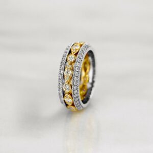 Da d.vine Ring – White Gold & Yellow Gold