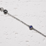 925 Silver Baby Bracelet (Blue Topaz)