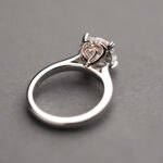 PT & 18k Rose Gold Diamond Ring